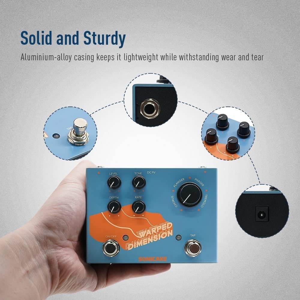 4-Mode Modulation Guitar Effects Pedal