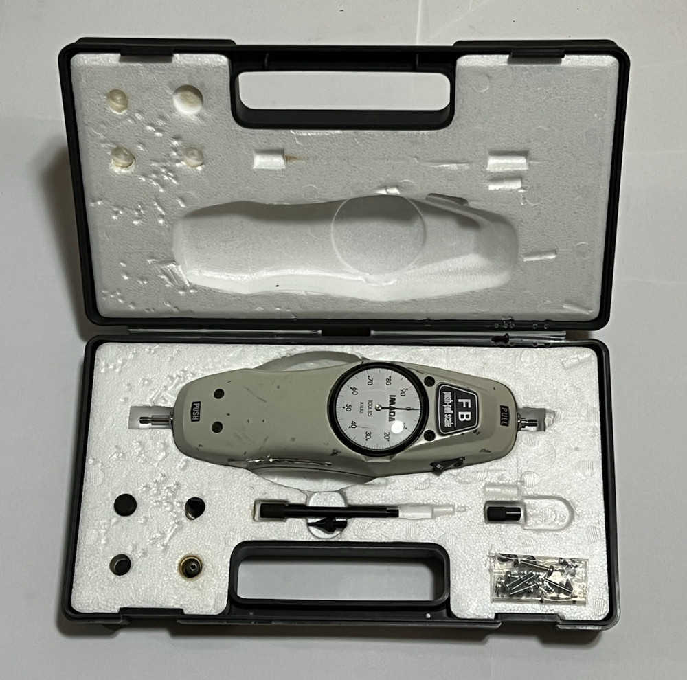 IMADA FB-100 Push Pull Mechanical  Force Gauge Scale 0-100 Lbs Set  Japan