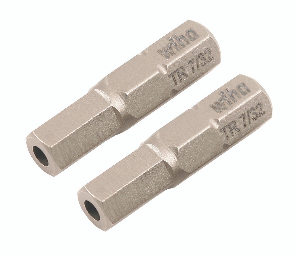 Wiha 71977 Security Hex Bit 7/32 - 25mm - 2 Pack