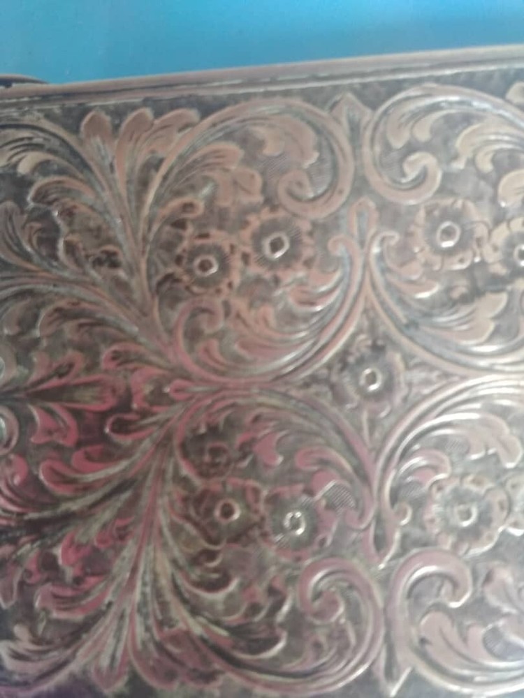 Antique Enameled Silver Box