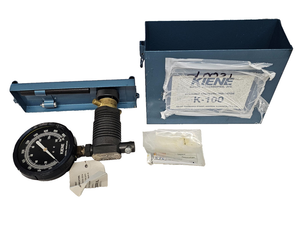 Kiene K-100 Compression Tester Diesel Engine Pressure Cylinder Locomotive