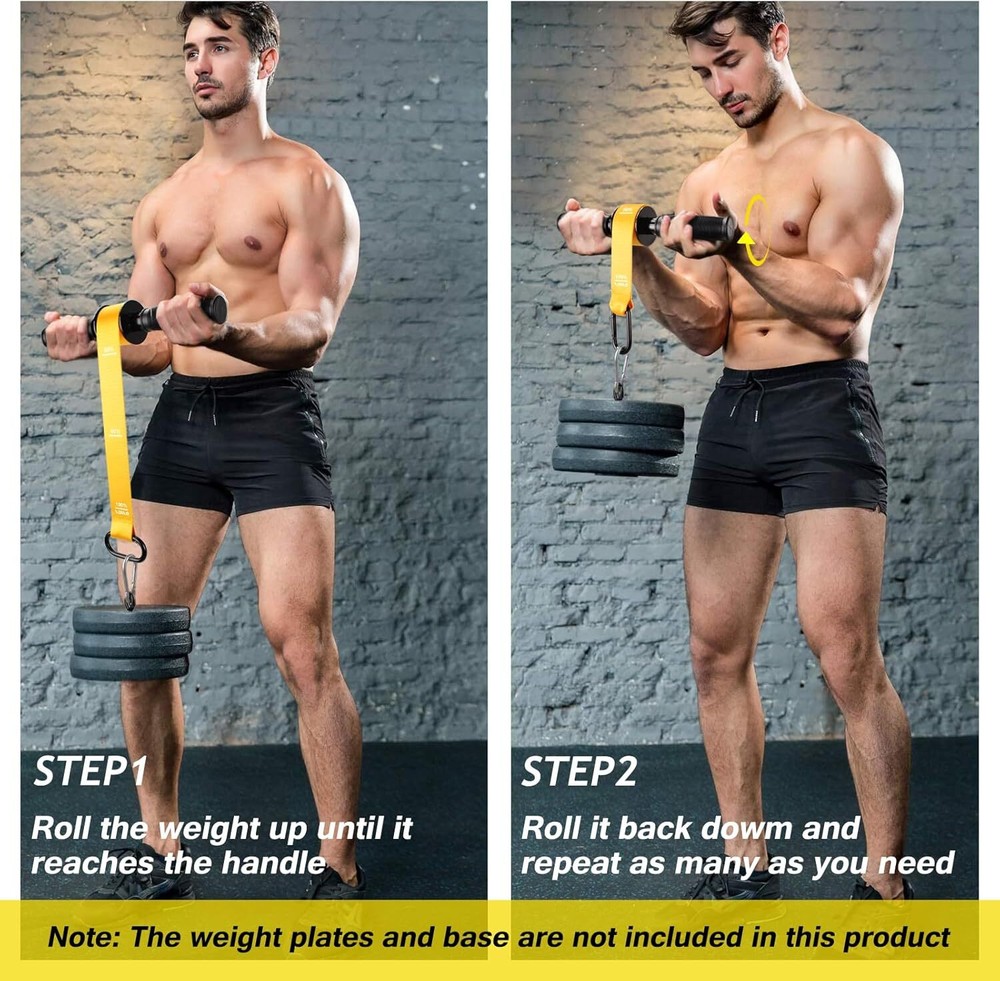 Forearm stiffeners and wrist rollers with quick locking mechanism - Durable