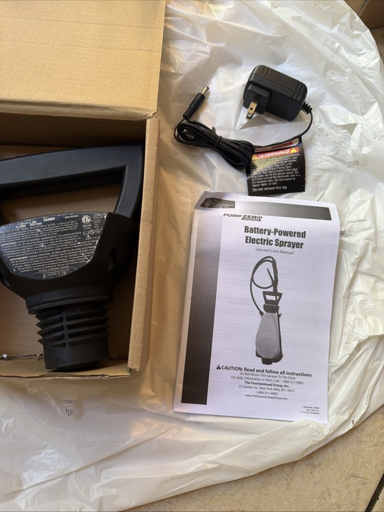 Smith Performance Sprayer PUMP ZERO Li-Ion Powered Pump Head AC & Charger 184163