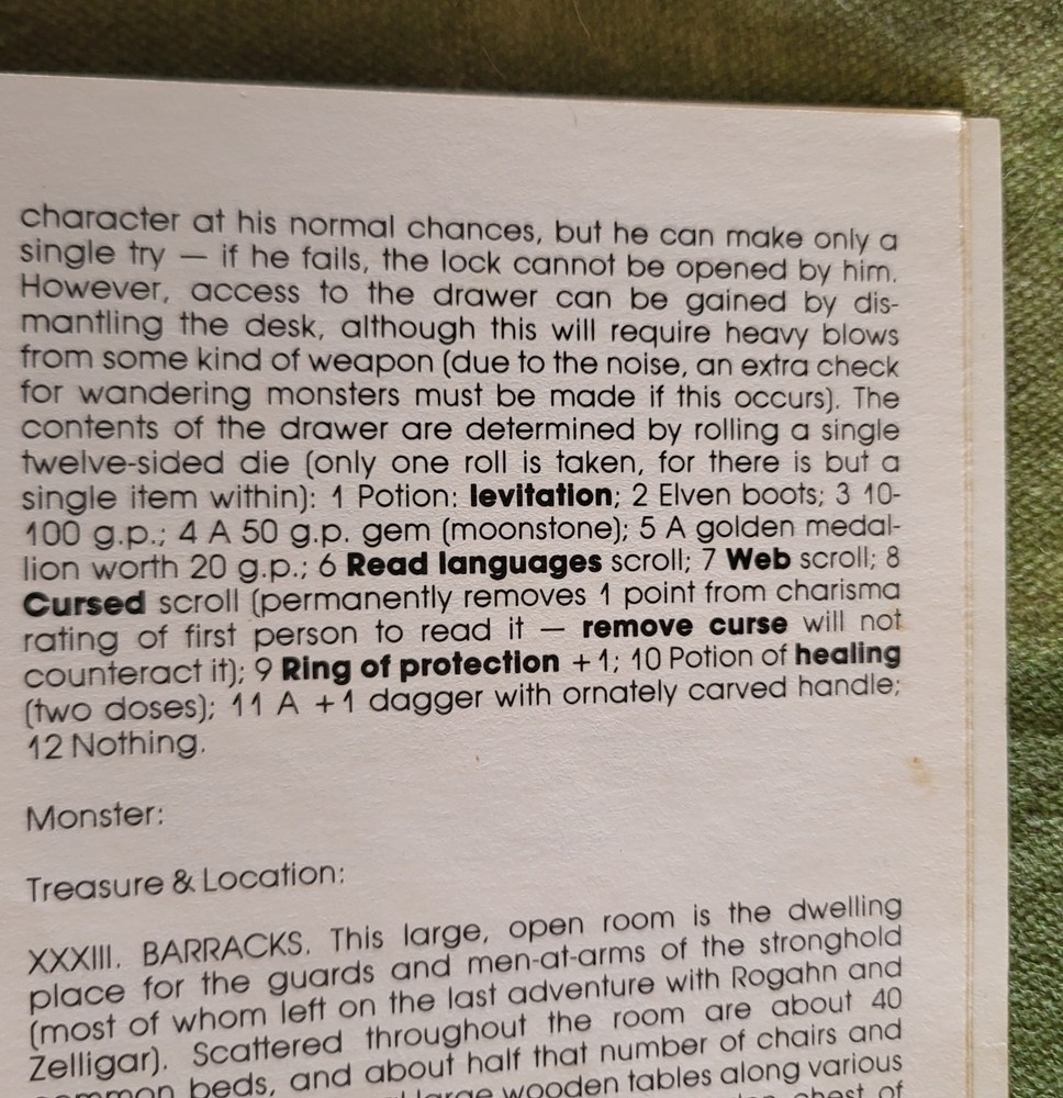 Dungeons & Dragons 1979 Basic Module B1 In Search of the Unknown 9023 Original