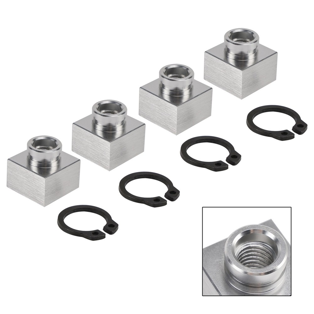 4X Set Snowmobile Trailer Insert Nut & Snap Ring 04414 03400 Fits Triton Xt & Lt