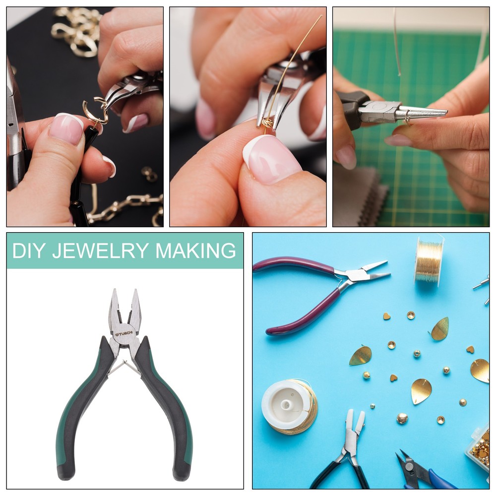 Pliers 5" Mini Combination Pliers with Wire Cutter