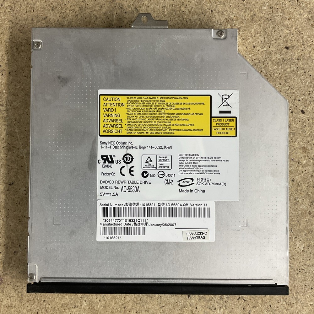 Sony AD-5530A DVD/CD RW Drive Untested