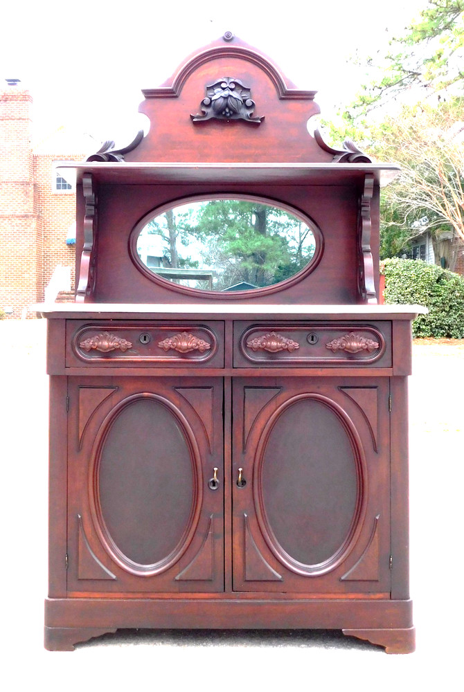 Small Victorian Walnut  Sideboard/Buffet