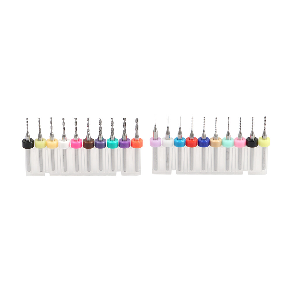 40PCS Carbide Micro Drill Bits Set 0.1-2.0mm PCB Driiling Bit for CNC Engraving