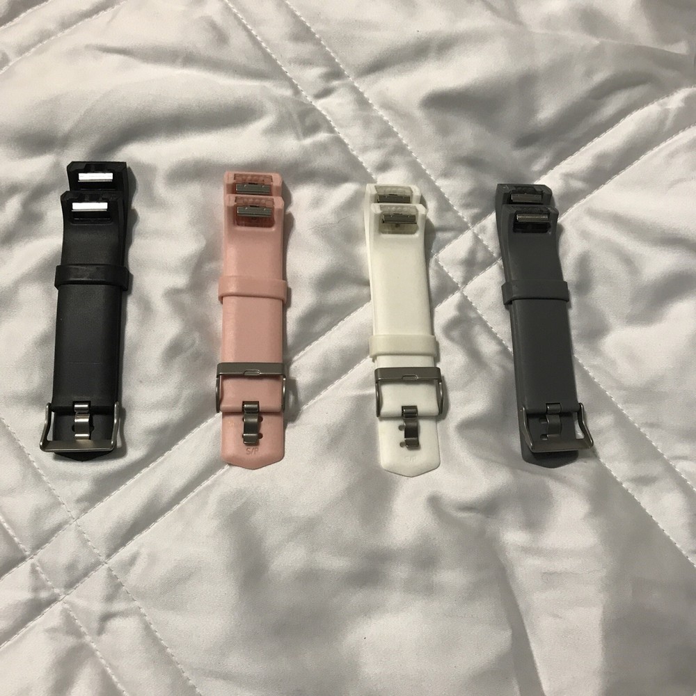 4 Pack Replacement Band for Fitbit Charge 2 Large Black,White, Gray, Rose New
