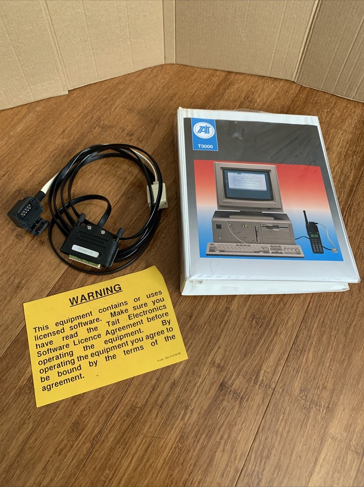 Tait T3000 Programming Cable With Software and Manual