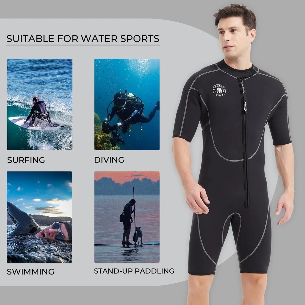 Front Zip Shorty Wetsuit - 3mm Thickness