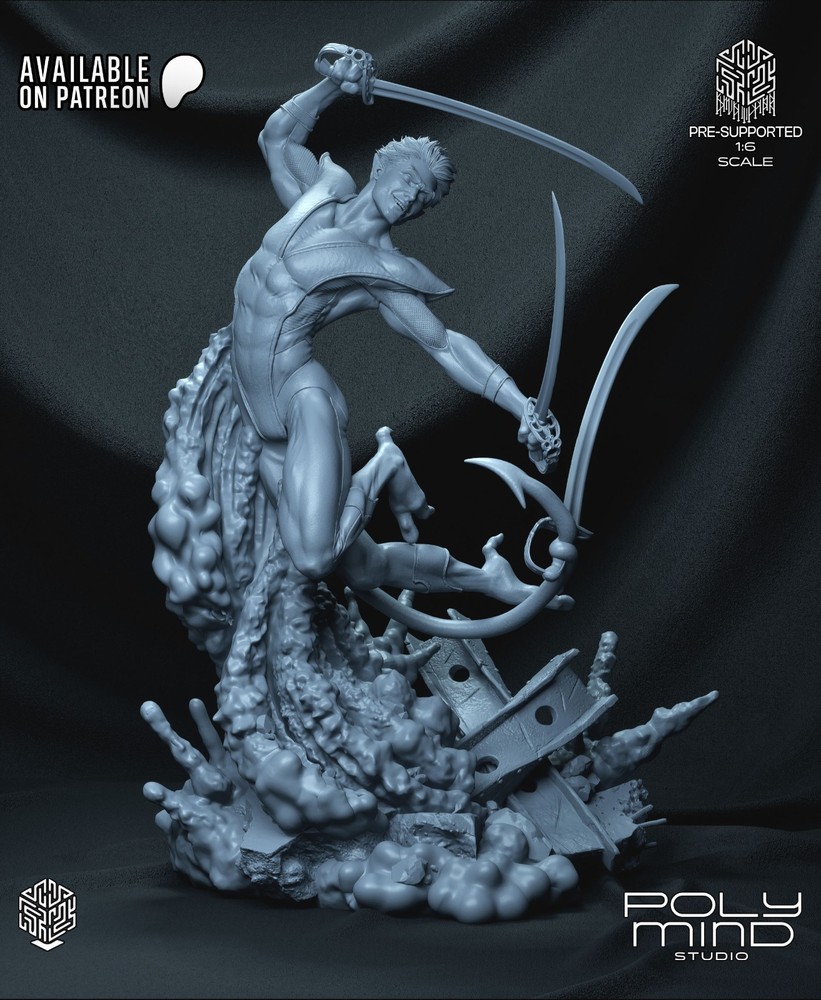 Nightcrawler Statue 3D Printed Kit Unpainted/Unassembled