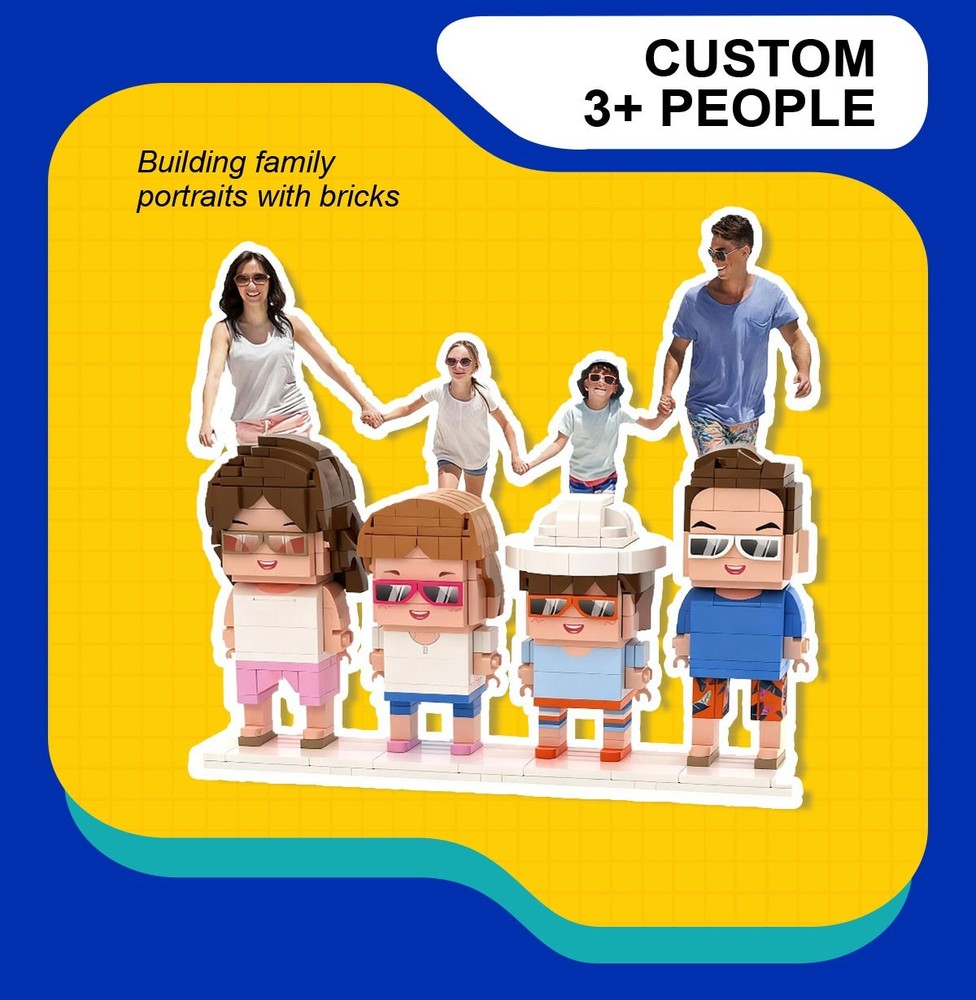 Character Blocks My Custom Brickfigures Customization Ornament with People