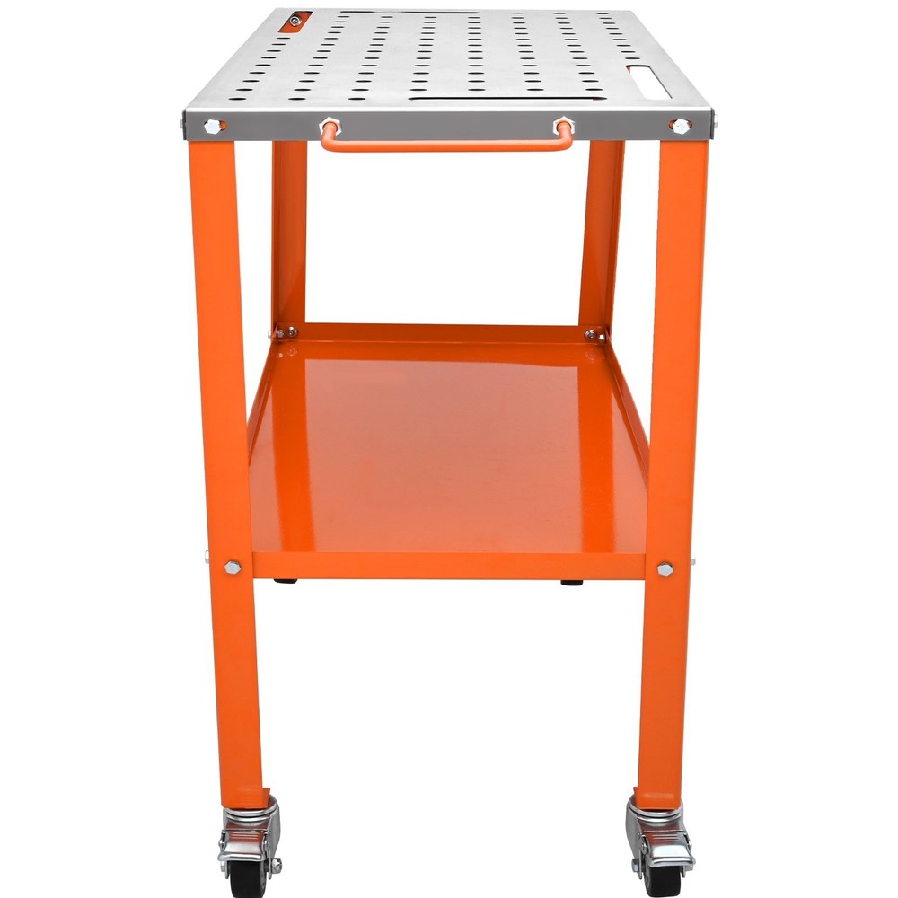 1200 LBS Welding Table Workbench Wheels Lockable Casters 4 Tool Slots