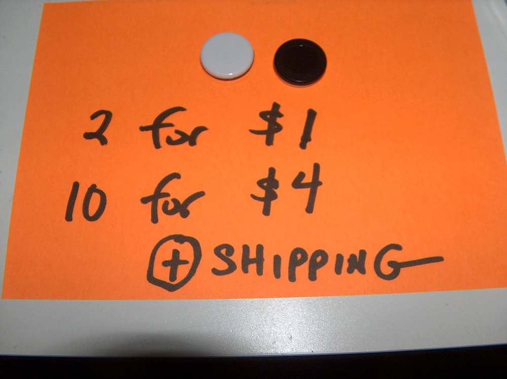 OTHELLO Game Parts Pieces Replacement Black White DISCS DISK 2 for $1