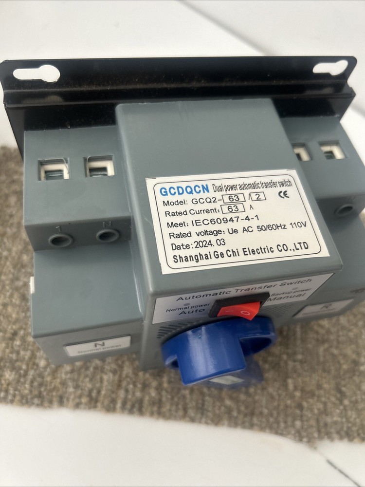 Transfer Switch Mini Change-Over Switch Automatic Transfer Switch Dual Power 63a