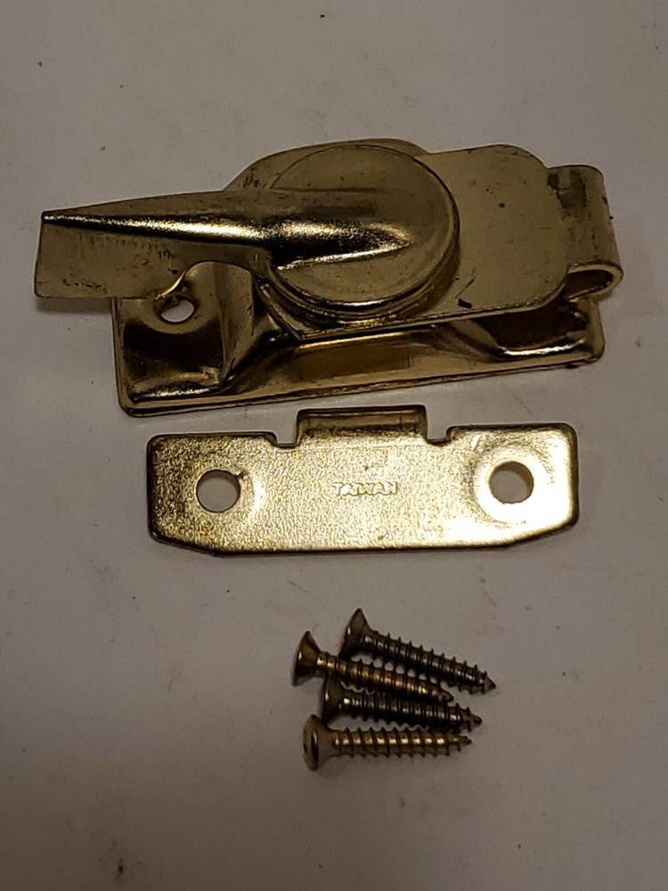 Window Latch, Brass Plated