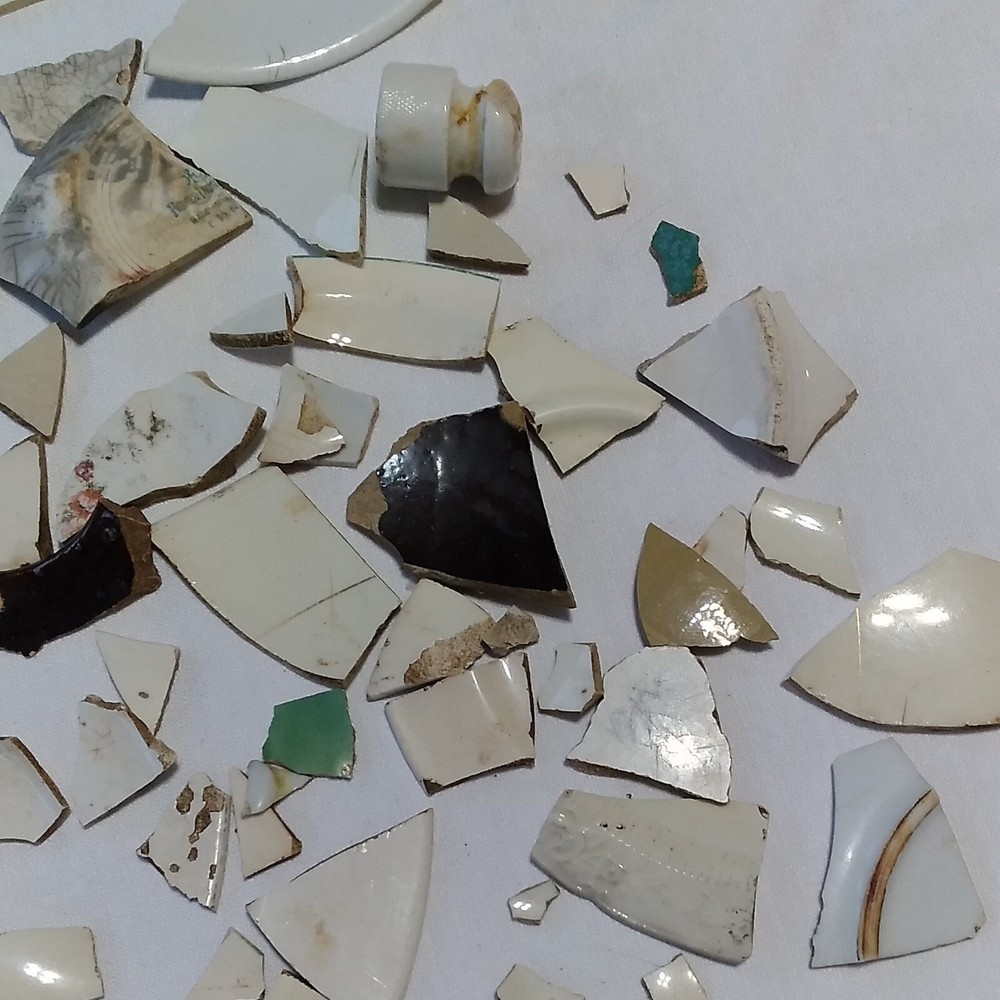 Old Broken Ceramic Plates/Dishes Mosaic Crafts Over 2 lbs