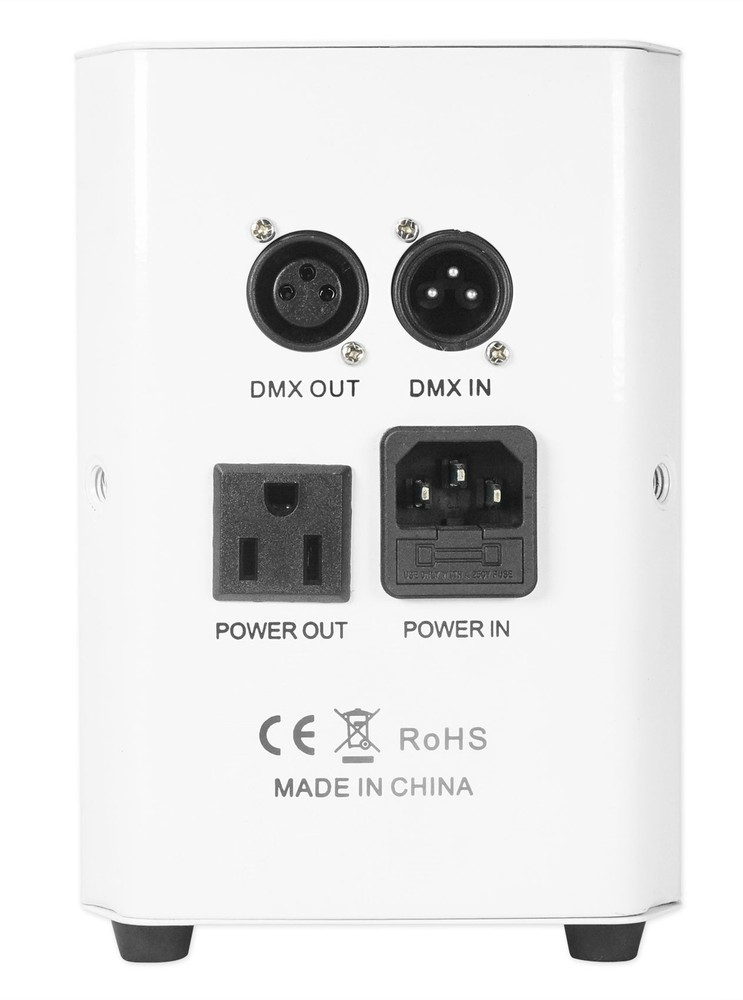 (4) Rockville RockWedge LED White Battery Powered Lights+Wireless DMX Controller