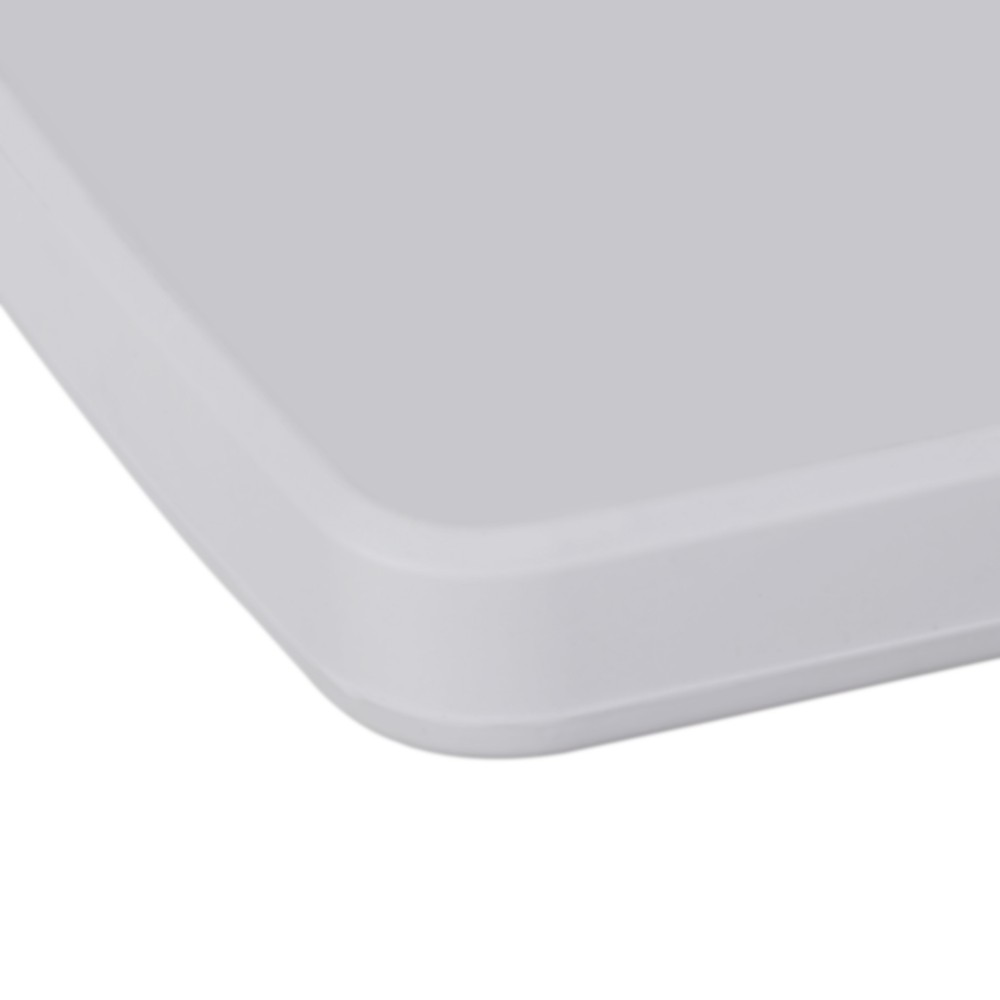 30'' Plastic Folding Tables Rectangular Utility Table Adjustable Height White