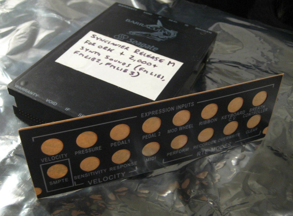 Synclavier SCSI Hard Drive w/OS + Huge SynthSound Library Sync2 ORK MIDI Overlay