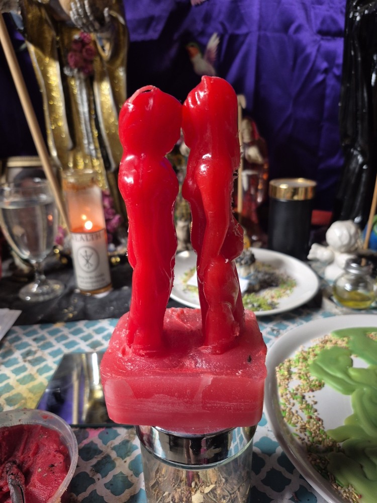 Love Spell Image Candles Dressed