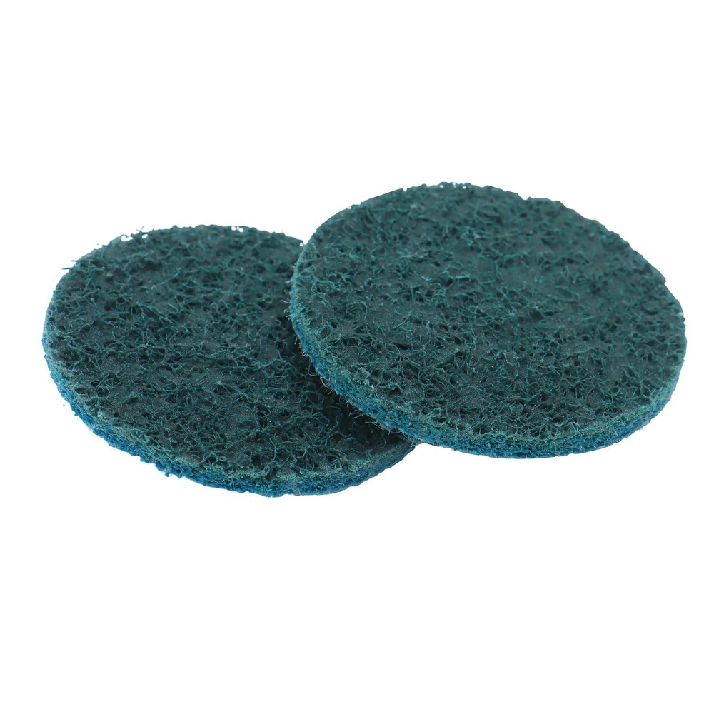 25 Pcs 2" Blue Fine Prep Pad Discs Surface Conditioning Quick Change Discs