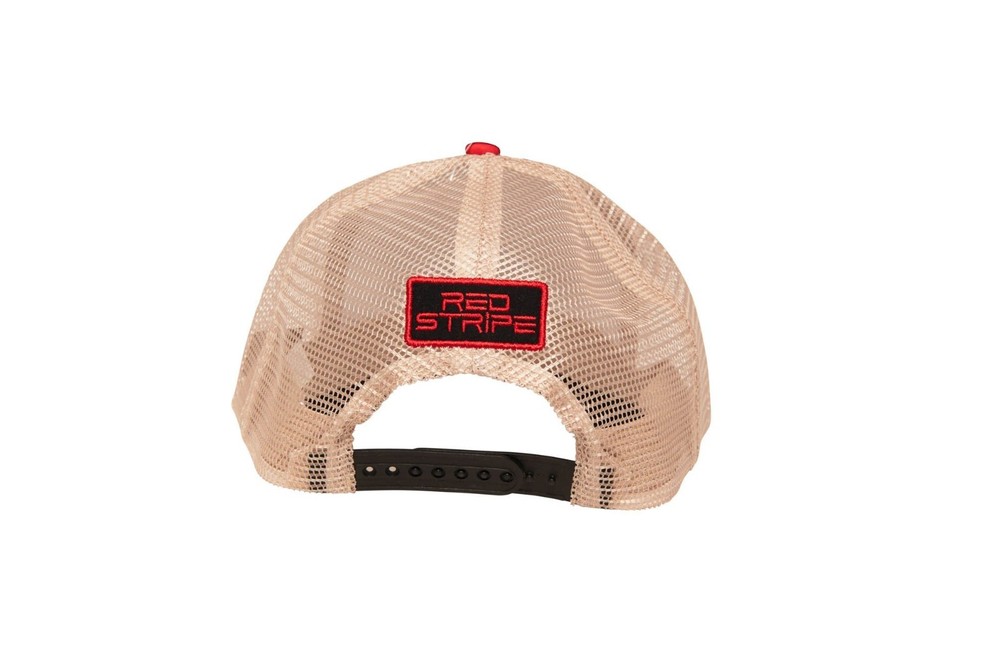 🔥 BOCO Gear Red Stripe Technical Trucker Cap – Built for Runners & Active Life