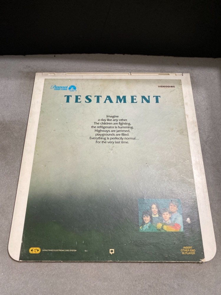 Testament CED Video Disc Movie 9dR