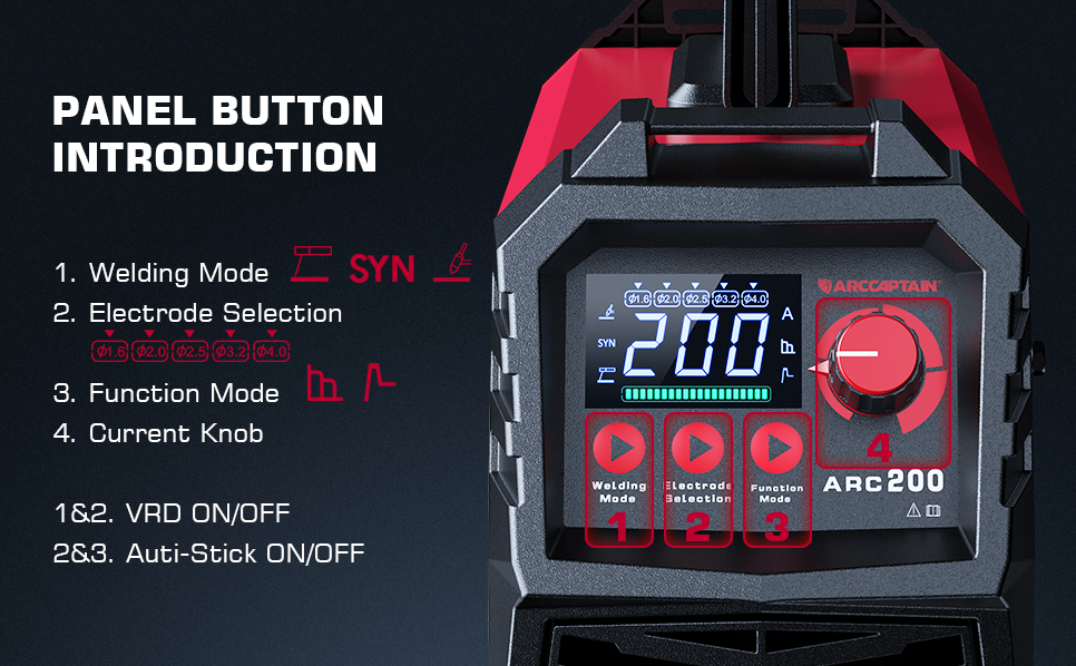 ARCCAPTAIN Digital Welding Machine 110V/220V