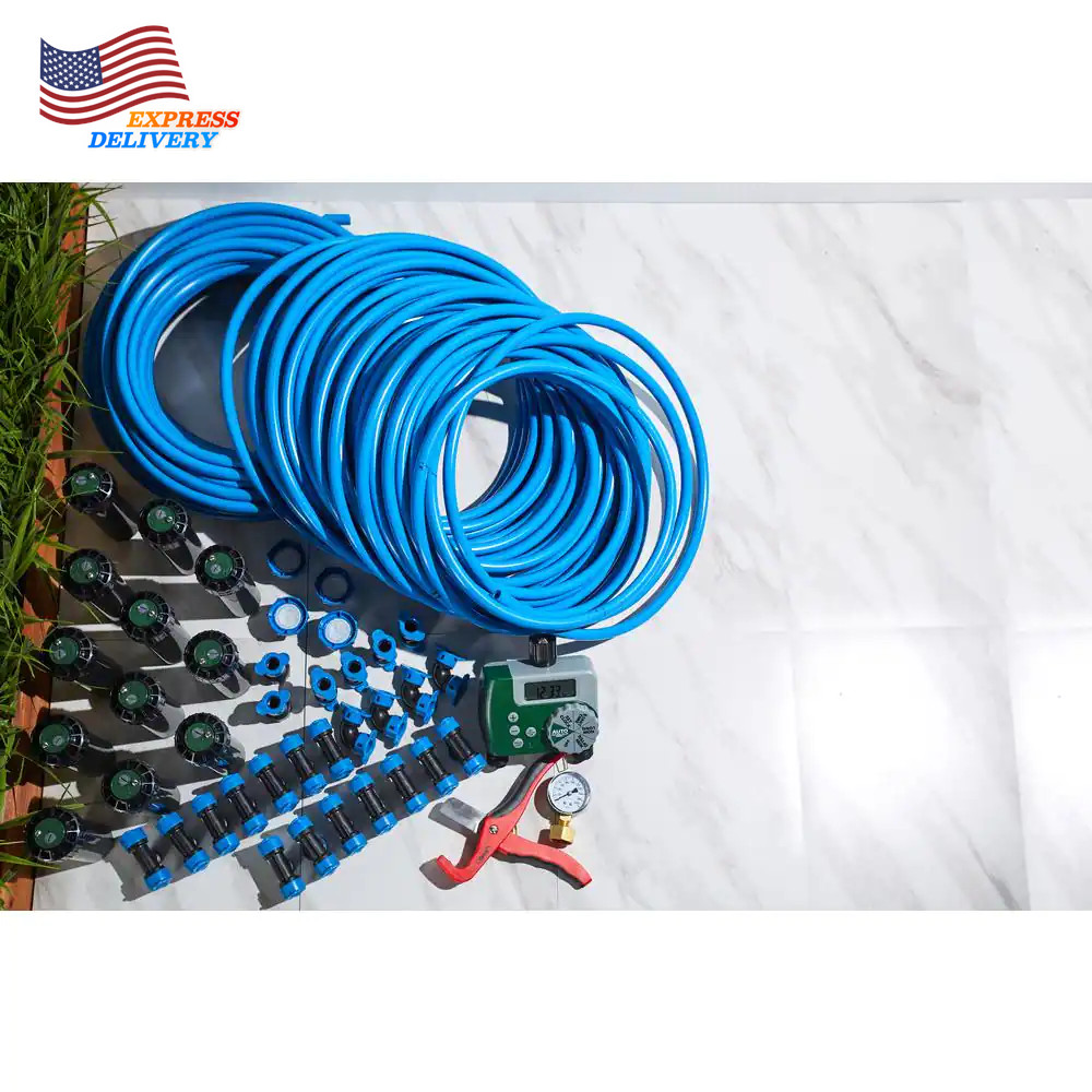 2 Zone Ground Sprinkler System Hose Faucet Timer Easy Adjust Area Coverage
