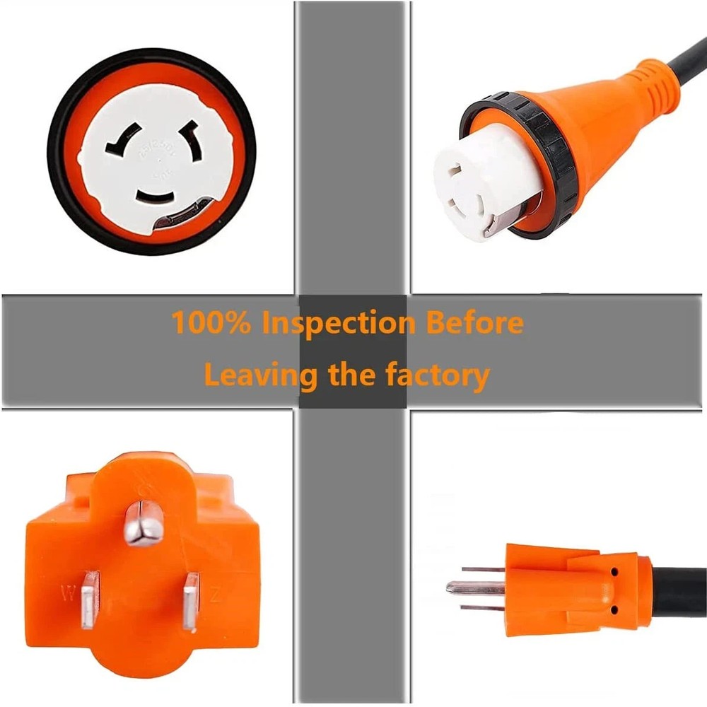 RV Power Cord Adapter 15 amp Male to 50 amp twist lock female camper USA