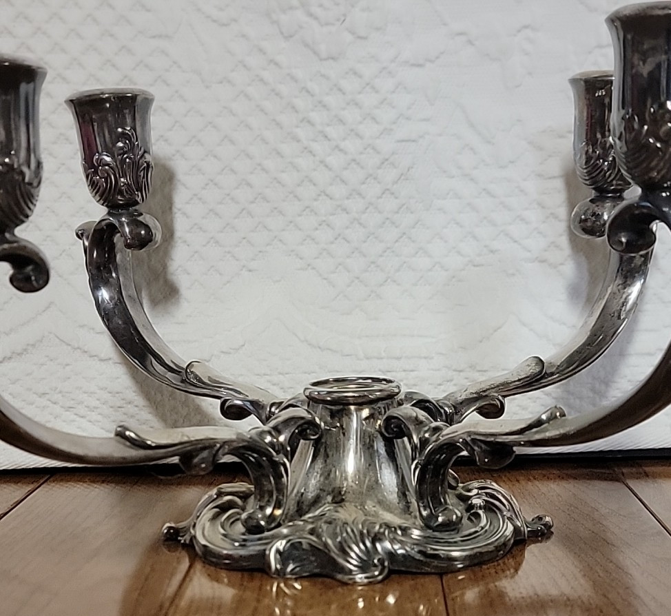 Reed & Barton 145 Silverplate Epergne Candelabra