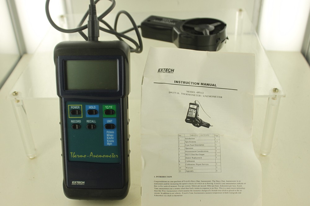 Extech 407112 Heavy Duty Thermo-Anemometer