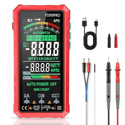Digital Multimeter, Auto-Ranging Smart Electrical Tester, 6000 Counts TRMS,
