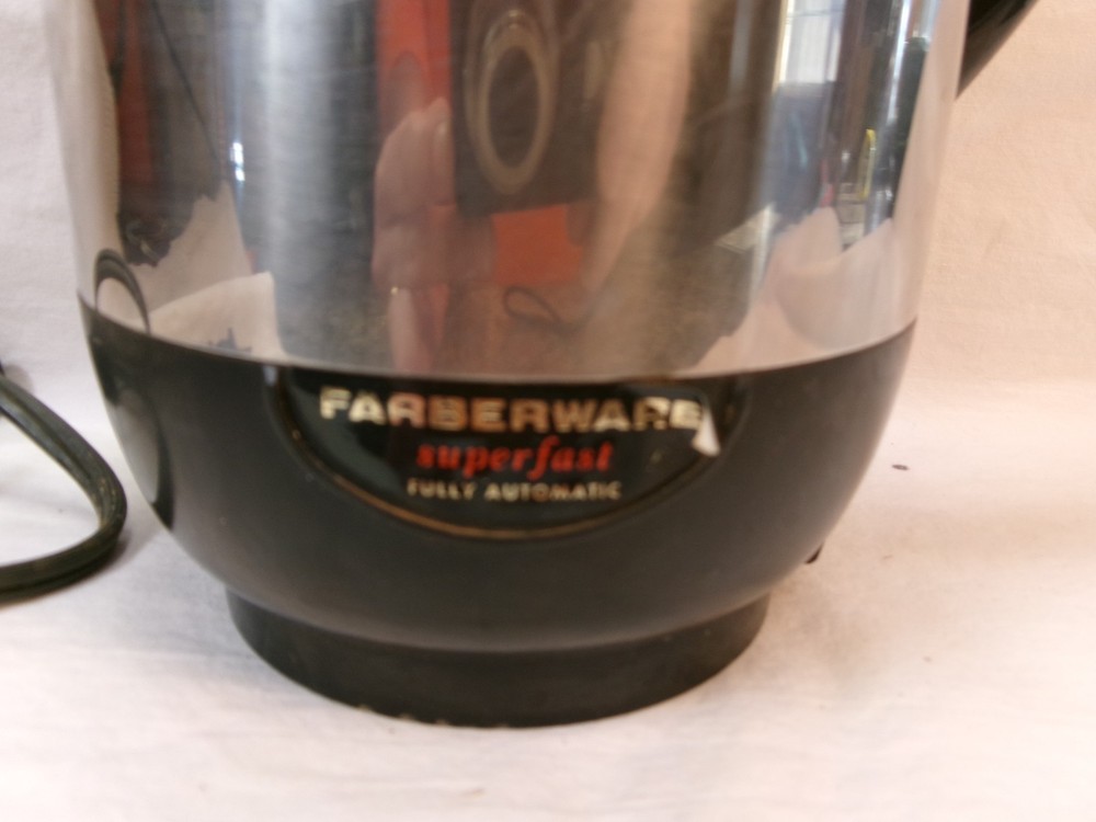 Vintage Farberware Superfast Fully Automatic Percolator Coffee Maker ~ Untested