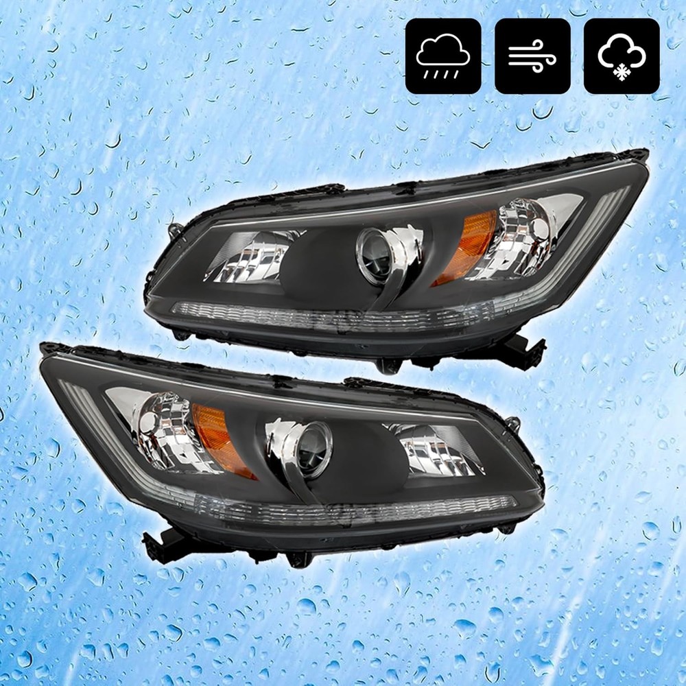 Headlight Assembly Replacement for Accord 2013 2014 2015 Headlight Assembly with