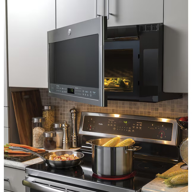 GE Profile 2.1-cu ft Over-the-Range Microwave with Sensor Cooking
