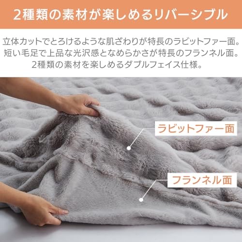Iris Plaza Fluffy Blanket a two-layer lap blanket with a soft addictive feel