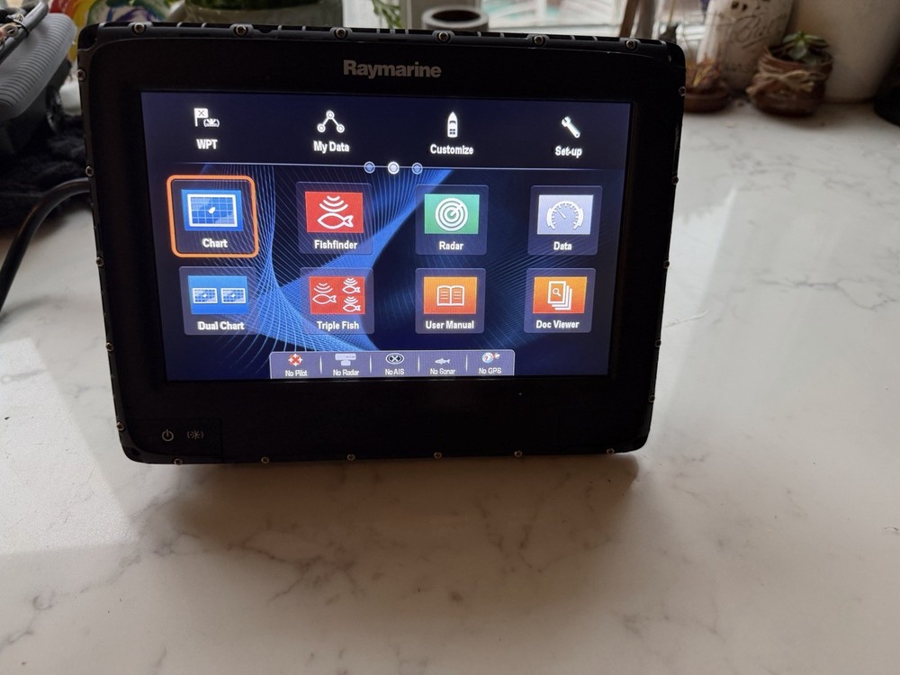 Raymarine a95 E70232 Marine 9” Touchscreen MFD Chartplotter Display with WiFi