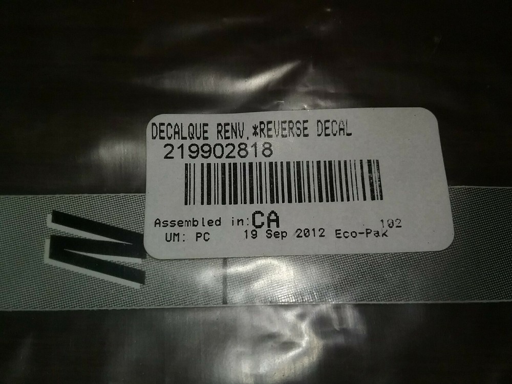 Seadoo OEM REVERSE DECAL 219902818 NEUTRAL FORWARD STICKER