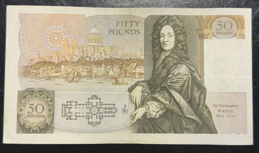 Old Fifty £50 Pound Note Good Condition