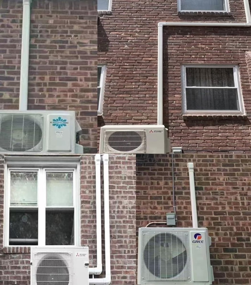 Mini Split A/C Decorative Line Set Cover Kit 3" for Mini Split & Central Air