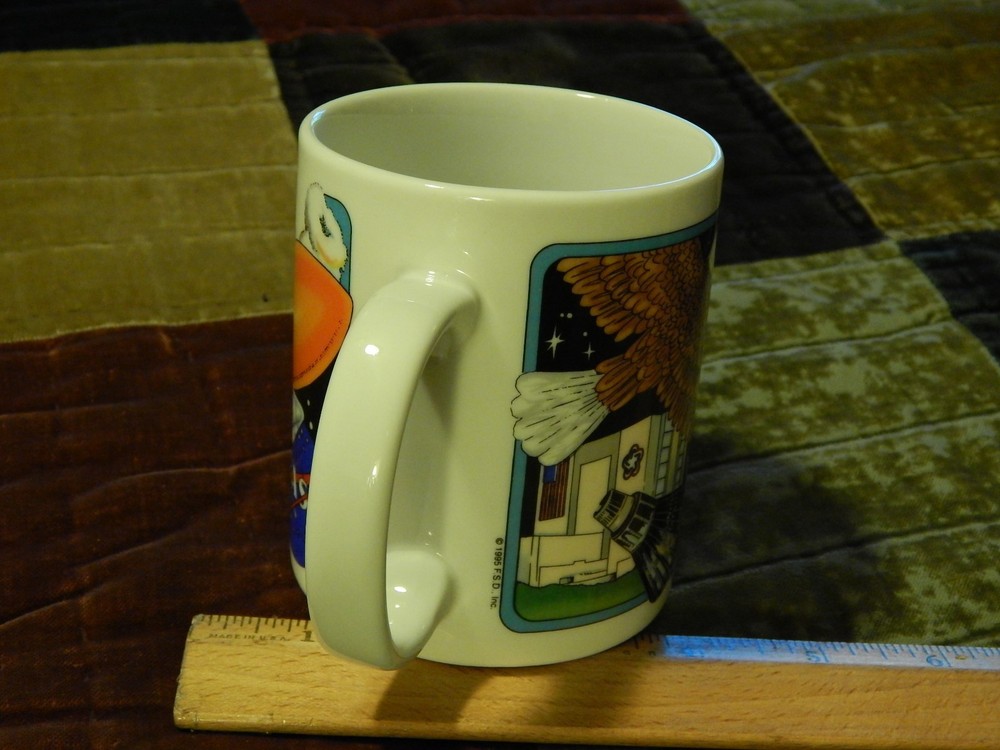 NASA Merch. ~ "Roger That!" (1995) USA Space Program ~ Coffee Mug ~ Ceramic Cup
