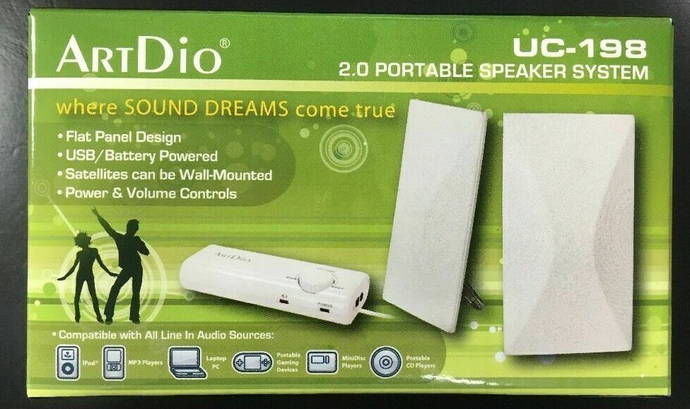 Computer Speakers USB Multimedia Stereo Speaker System Desktop Laptop Portable