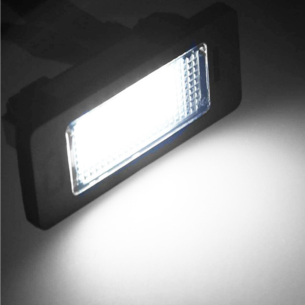Pair License Plate Lights w/ LED Tag Lamp For BMW E90 E92 E39 E60 E61 M5 E70
