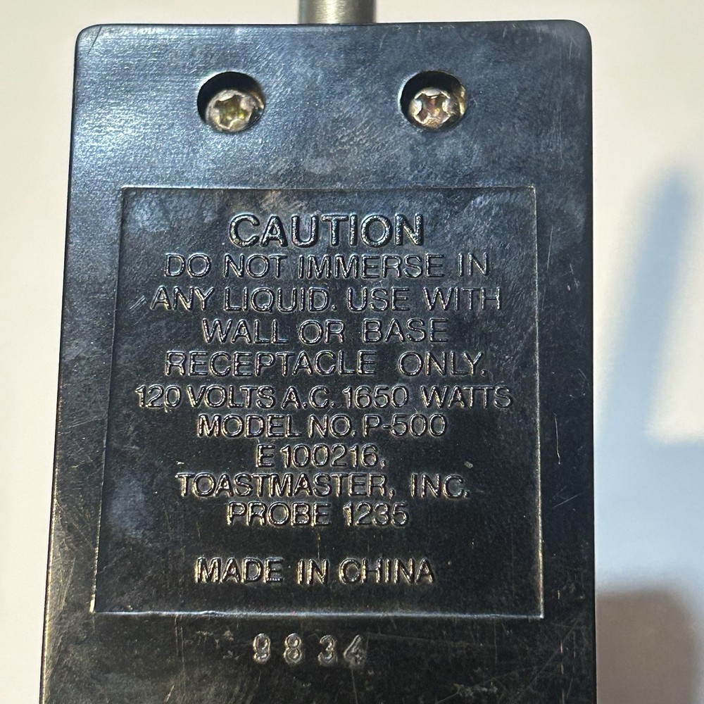 ToastMaster P-500 Power Cable