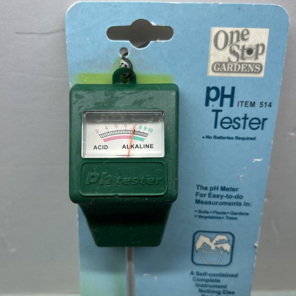 One Step Gardens pH Tester Water Moisture Tester Meter