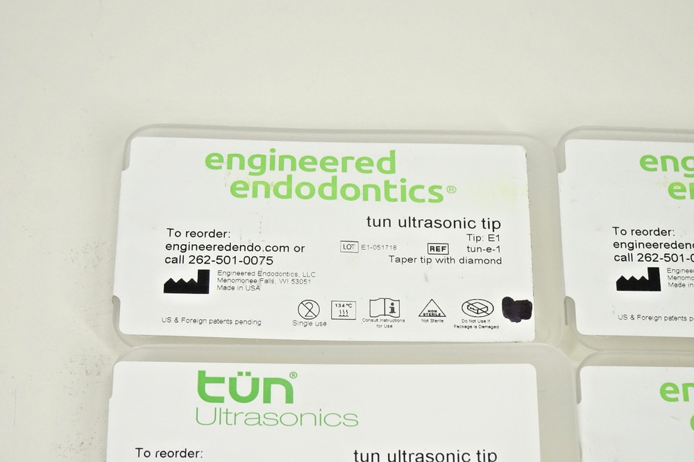 Lot x8) Engineered endontics Tun Ultrasonic Tip E1